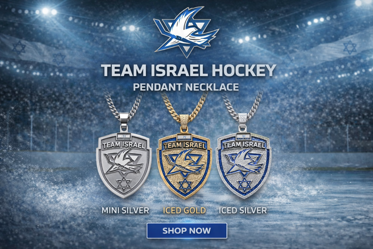 Team Israel Shield Pendant