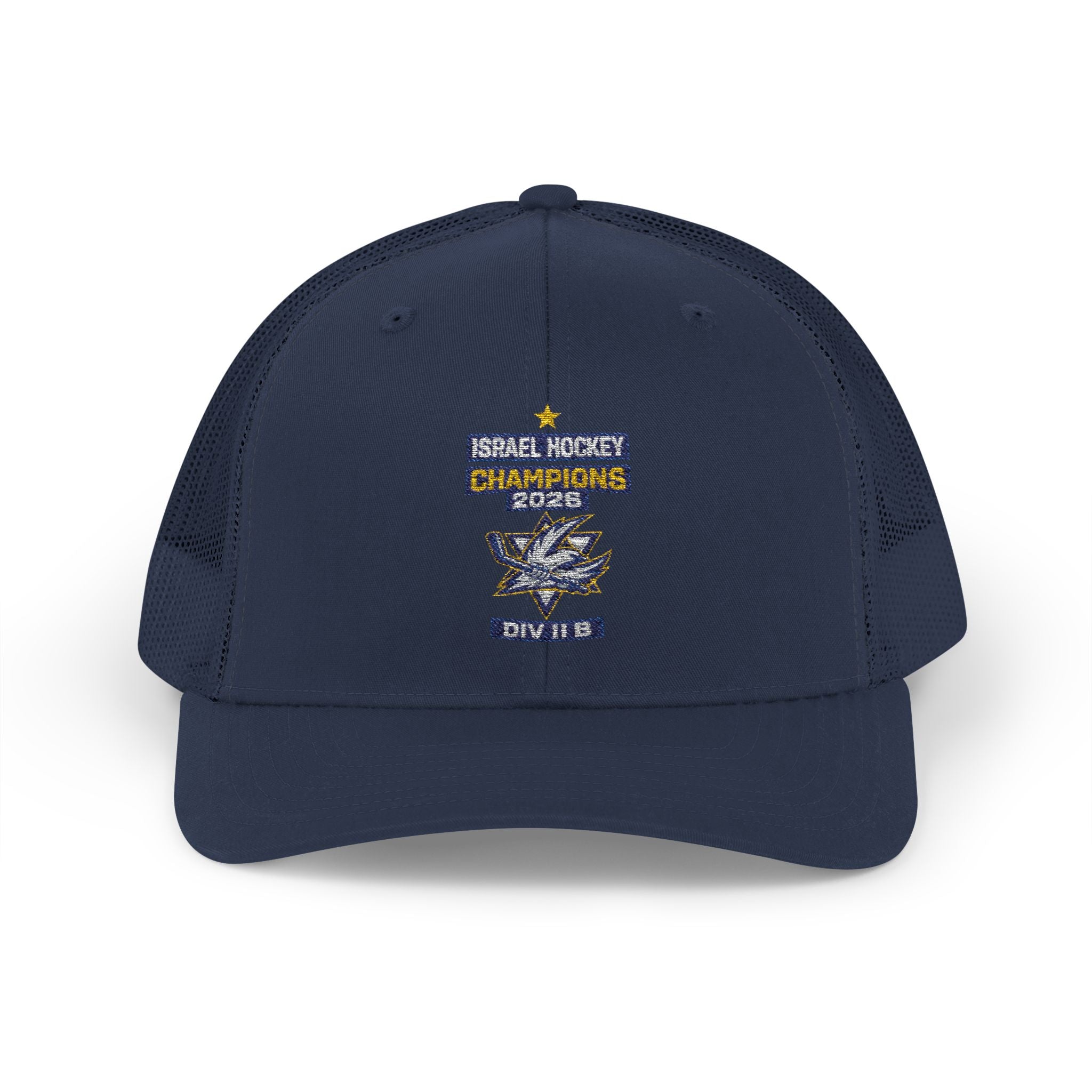 Israel Hockey 2026 Gold Medal Champions Trucker Cap