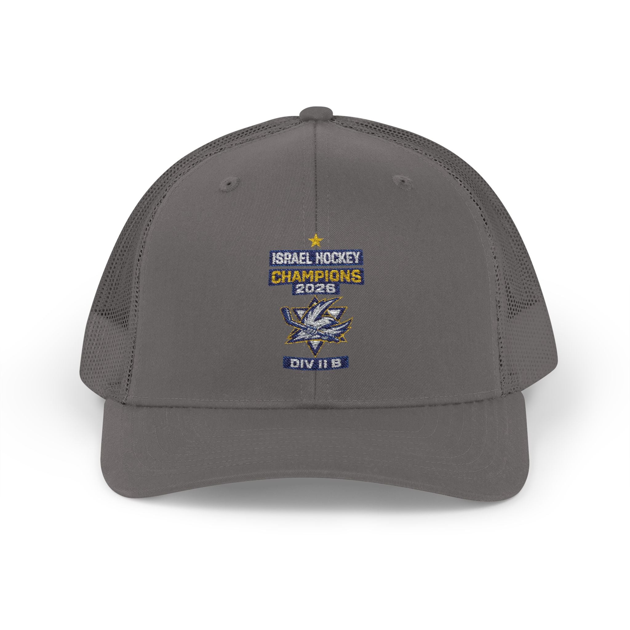 Israel Hockey 2026 Gold Medal Champions Trucker Cap