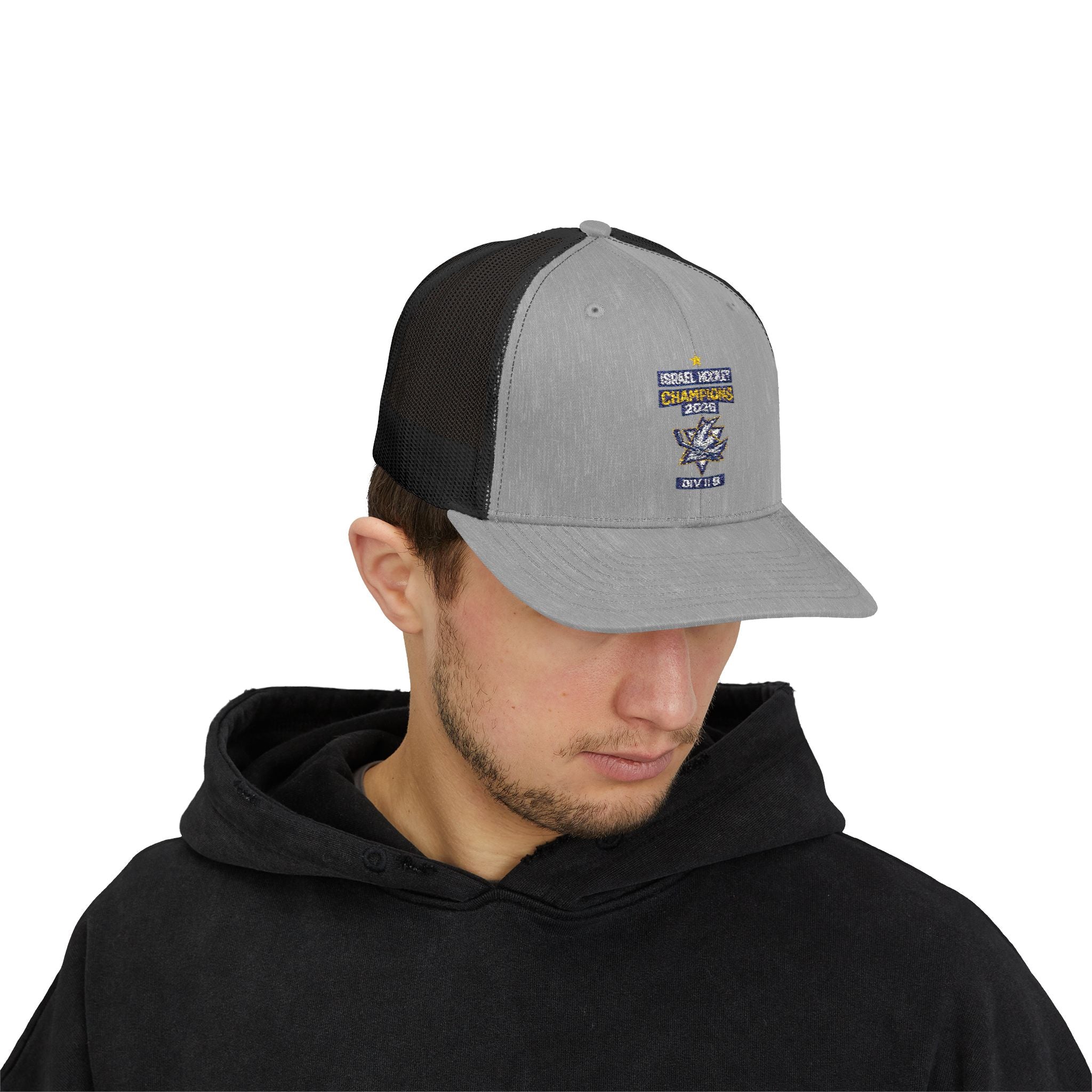 Israel Hockey 2026 Gold Medal Champions Trucker Cap