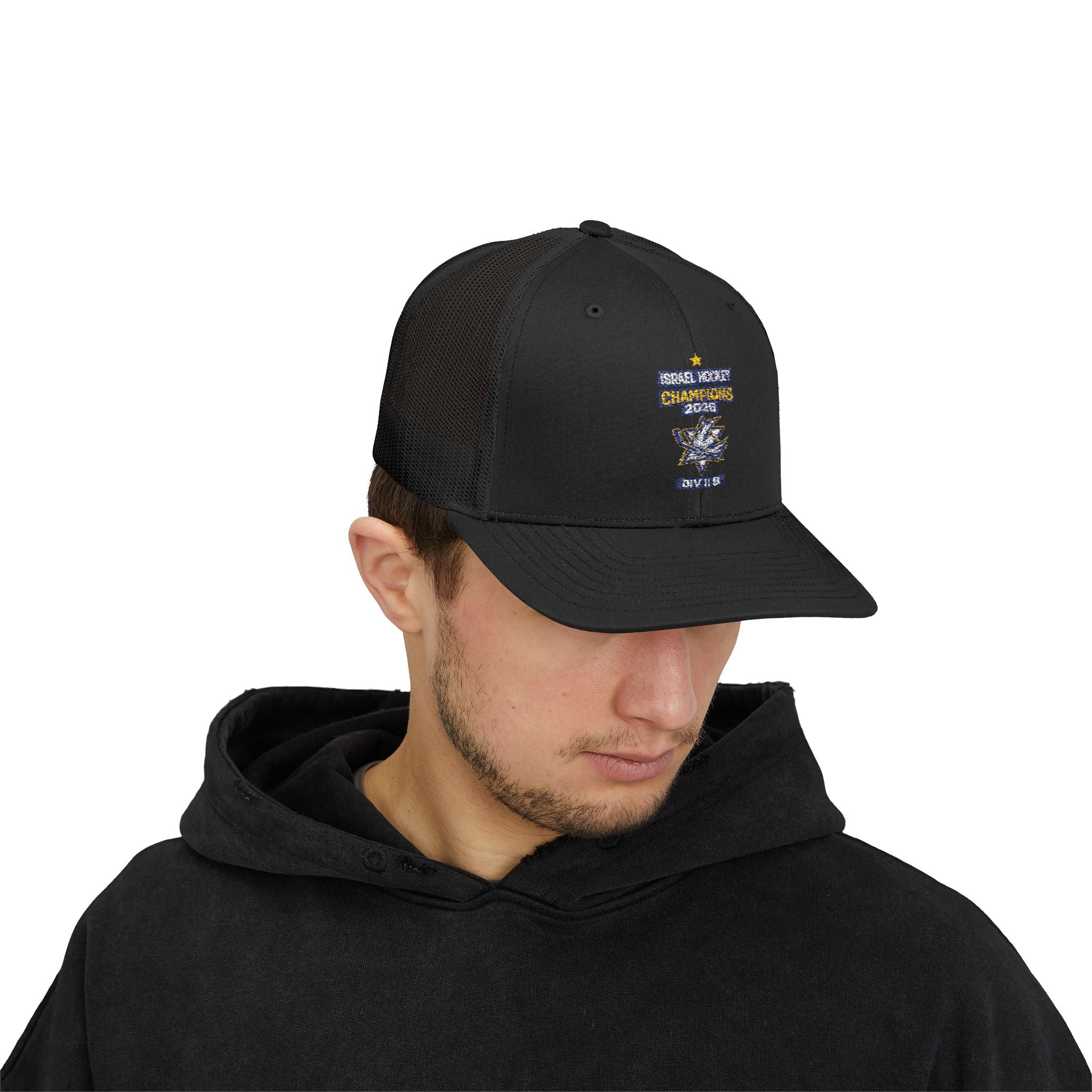 Israel Hockey 2026 Gold Medal Champions Trucker Cap