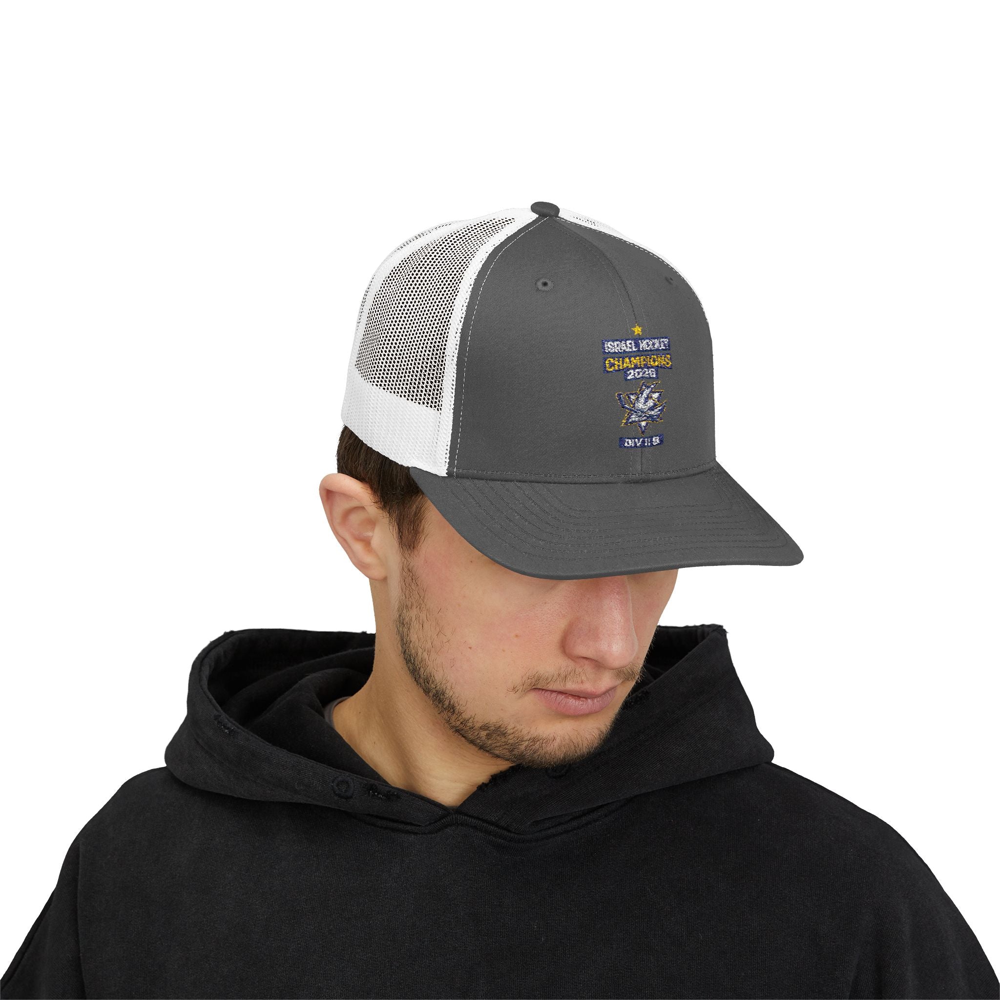 Israel Hockey 2026 Gold Medal Champions Trucker Cap