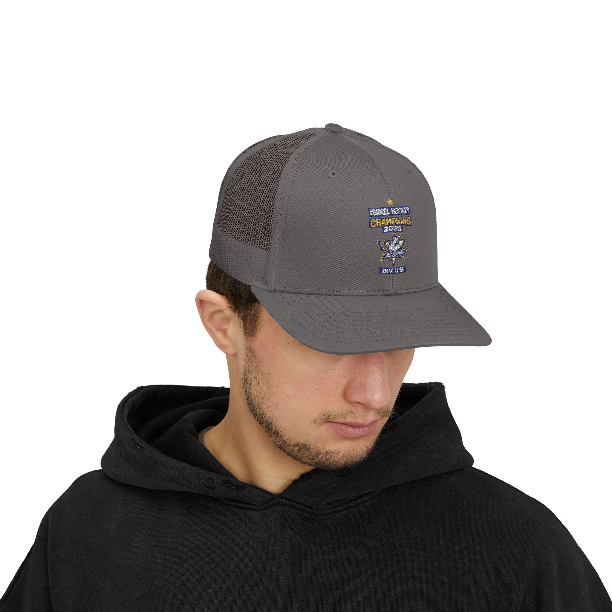 Israel Hockey 2026 Gold Medal Champions Trucker Cap