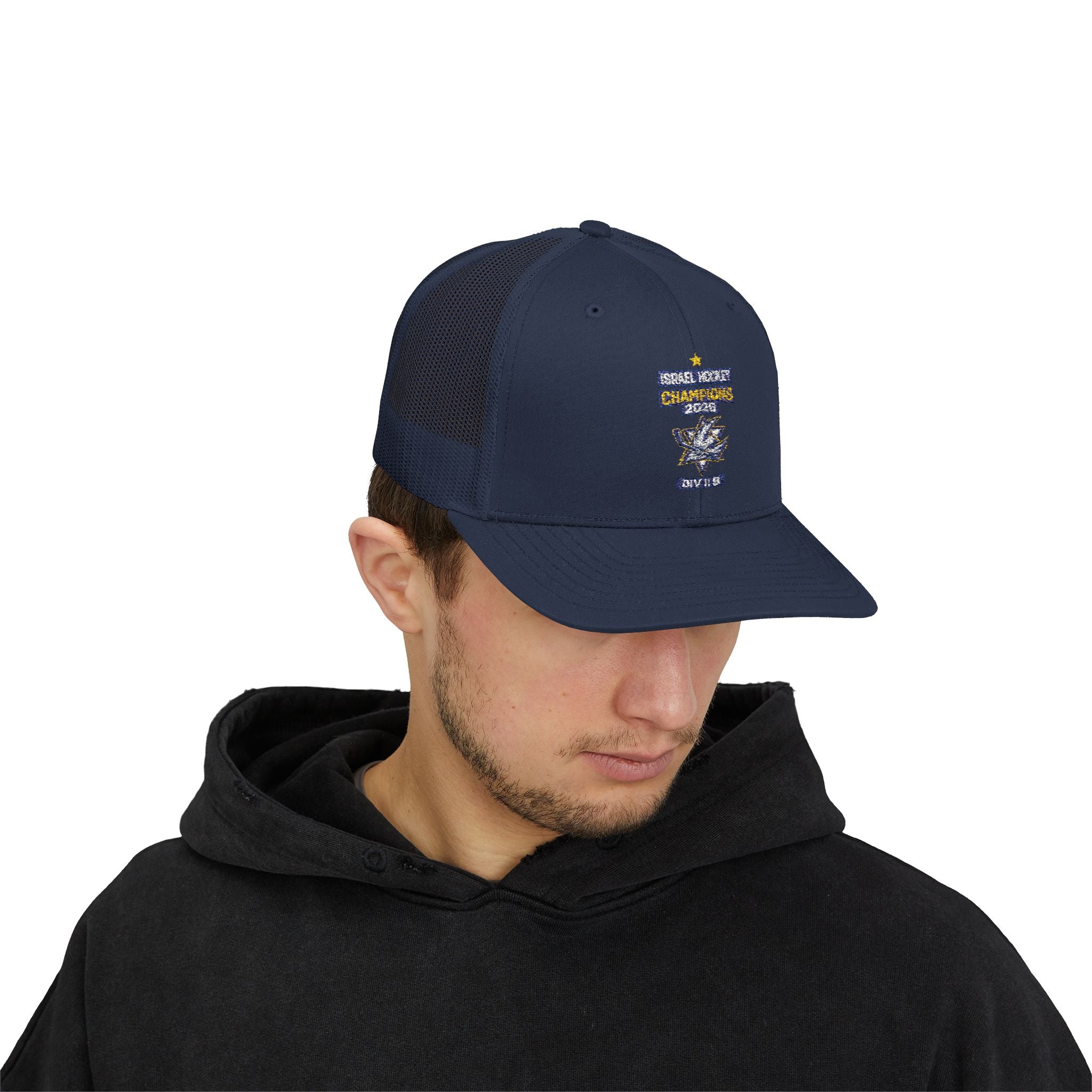 Israel Hockey 2026 Gold Medal Champions Trucker Cap