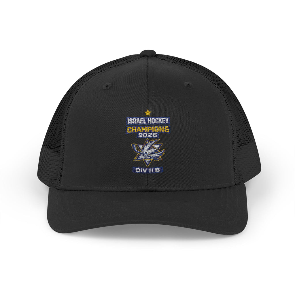 Israel Hockey 2026 Gold Medal Champions Trucker Cap