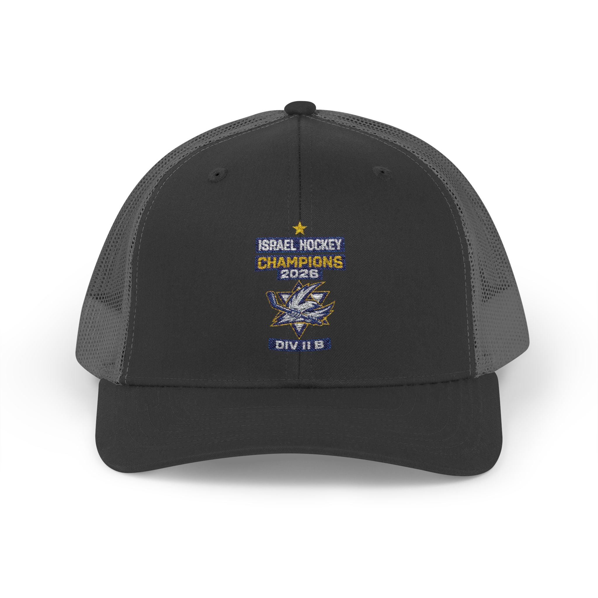 Israel Hockey 2026 Gold Medal Champions Trucker Cap