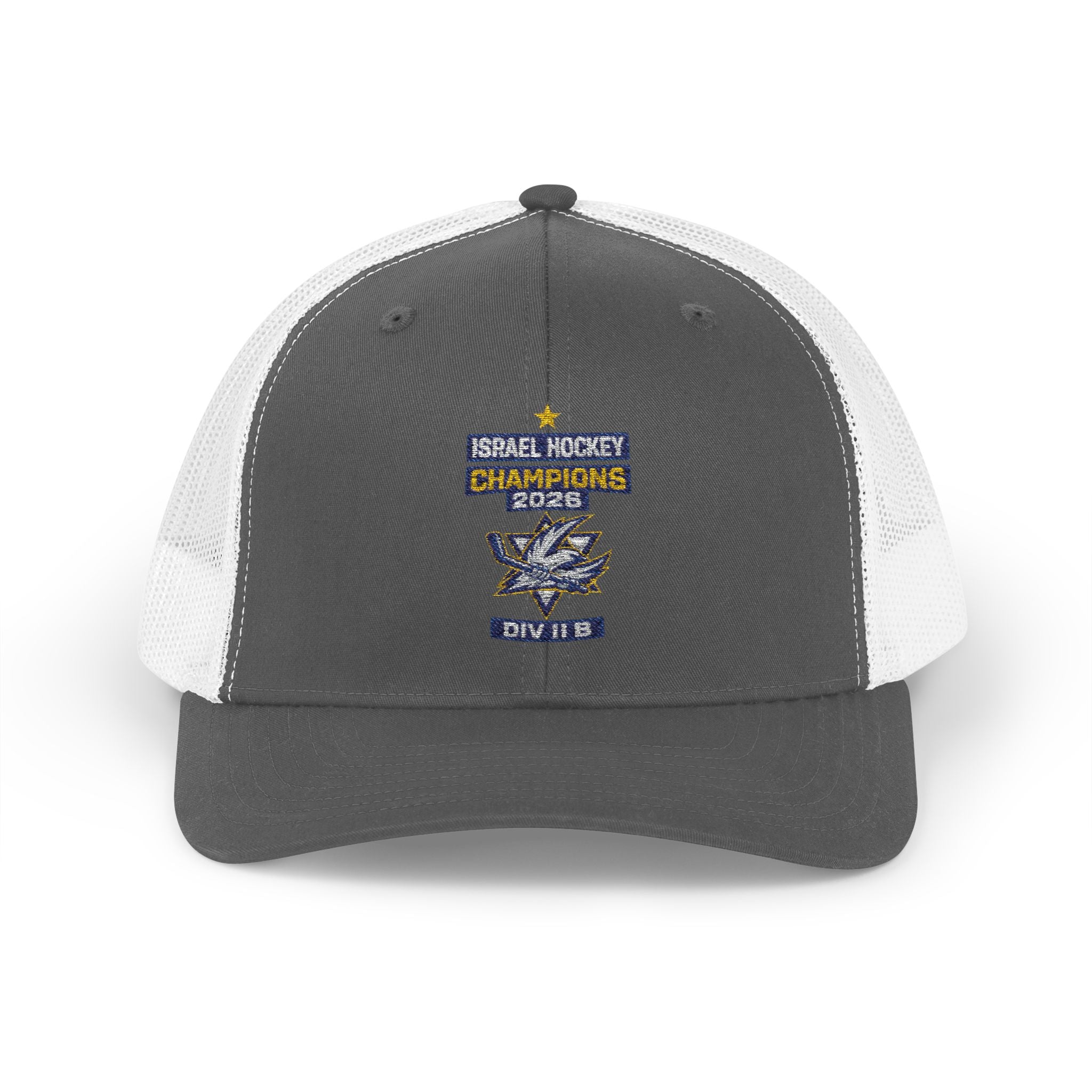 Israel Hockey 2026 Gold Medal Champions Trucker Cap