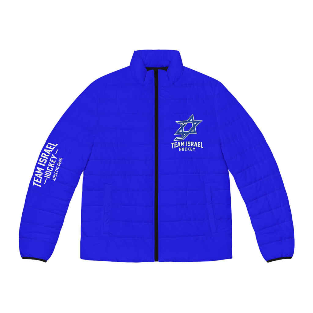 🇮🇱🏒 Team Israel Hockey Royal Blue Puffer Jacket ❄️🧥