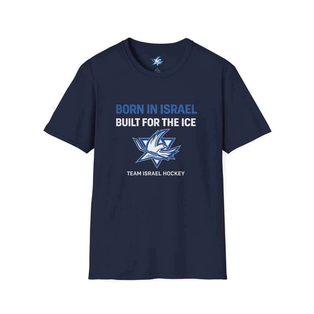 🇮🇱🏒 Team Israel Hockey “Born in Israel, Built for the Ice” T-Shirt ❄️✡️
