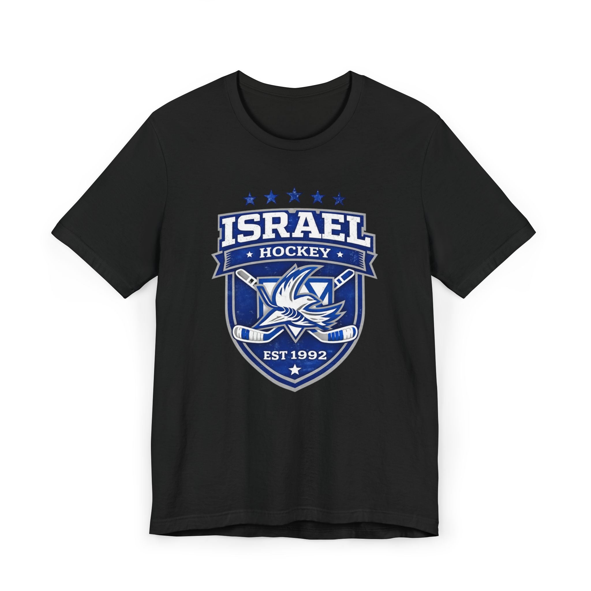 🇮🇱🏒 Team Israel Hockey Vintage Crest Jersey Tee ✡️