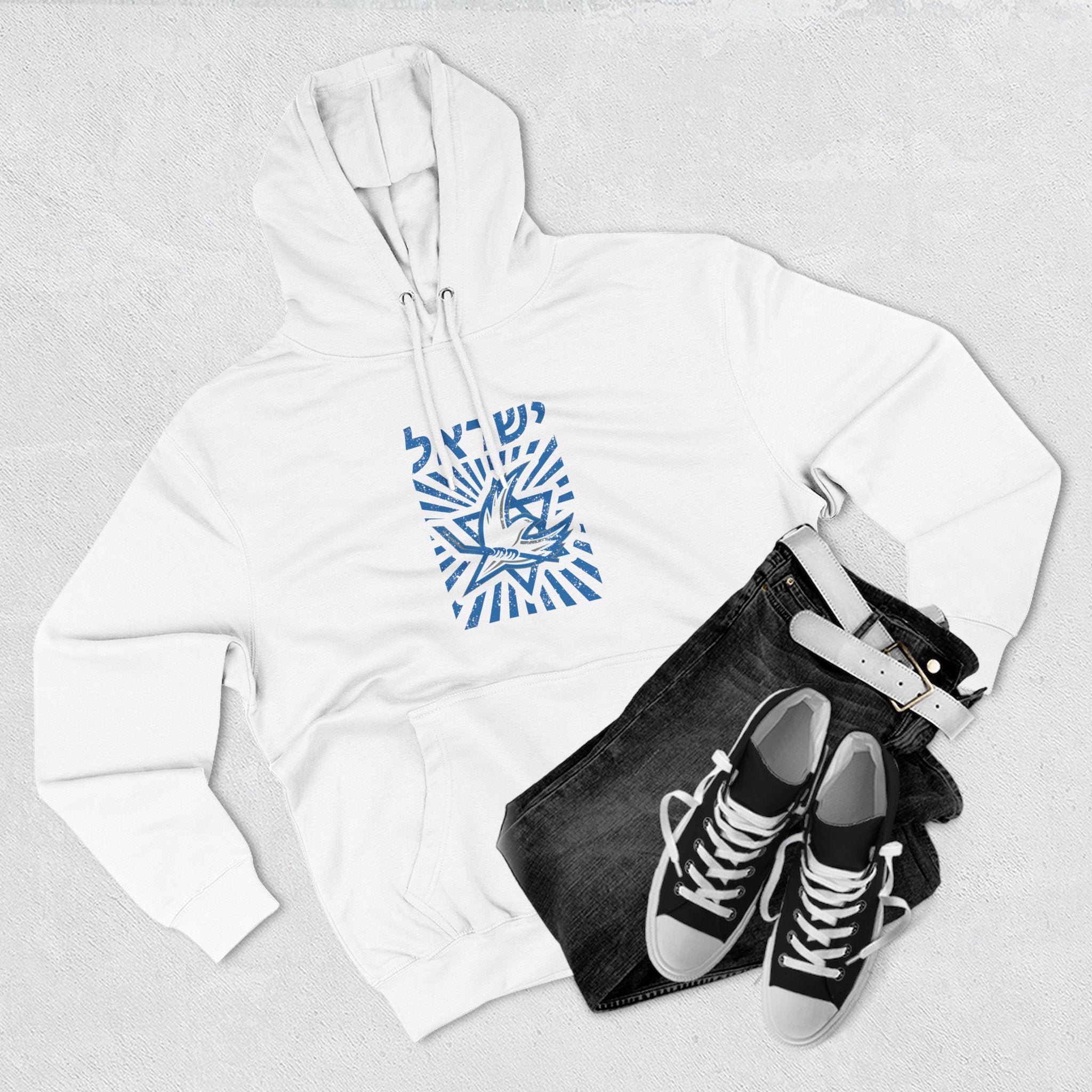 🇮🇱🏒 Team Israel Dove & Star Heritage Hoodie 🕊️✡️