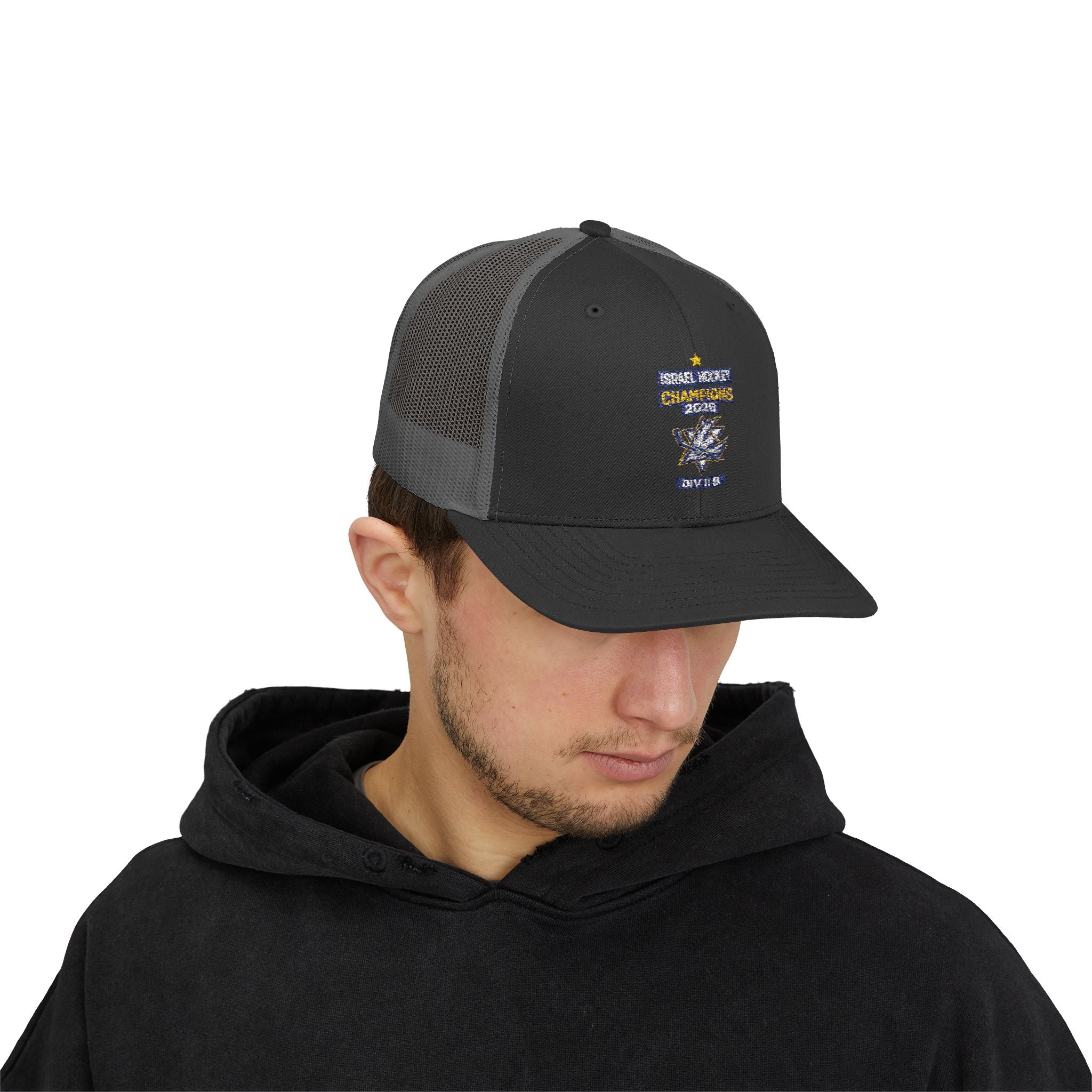 Israel Hockey 2026 Gold Medal Champions Trucker Cap
