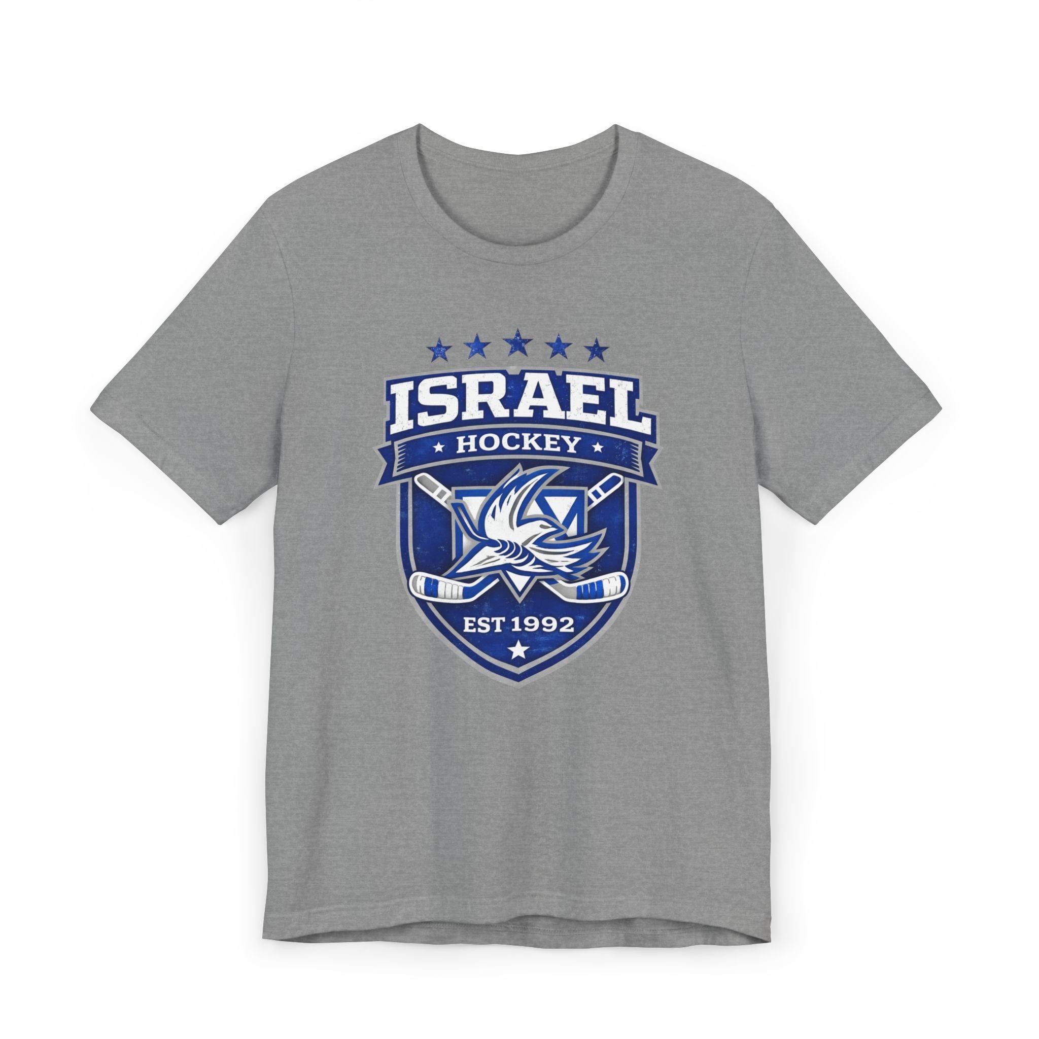 🇮🇱🏒 Team Israel Hockey Vintage Crest Jersey Tee ✡️