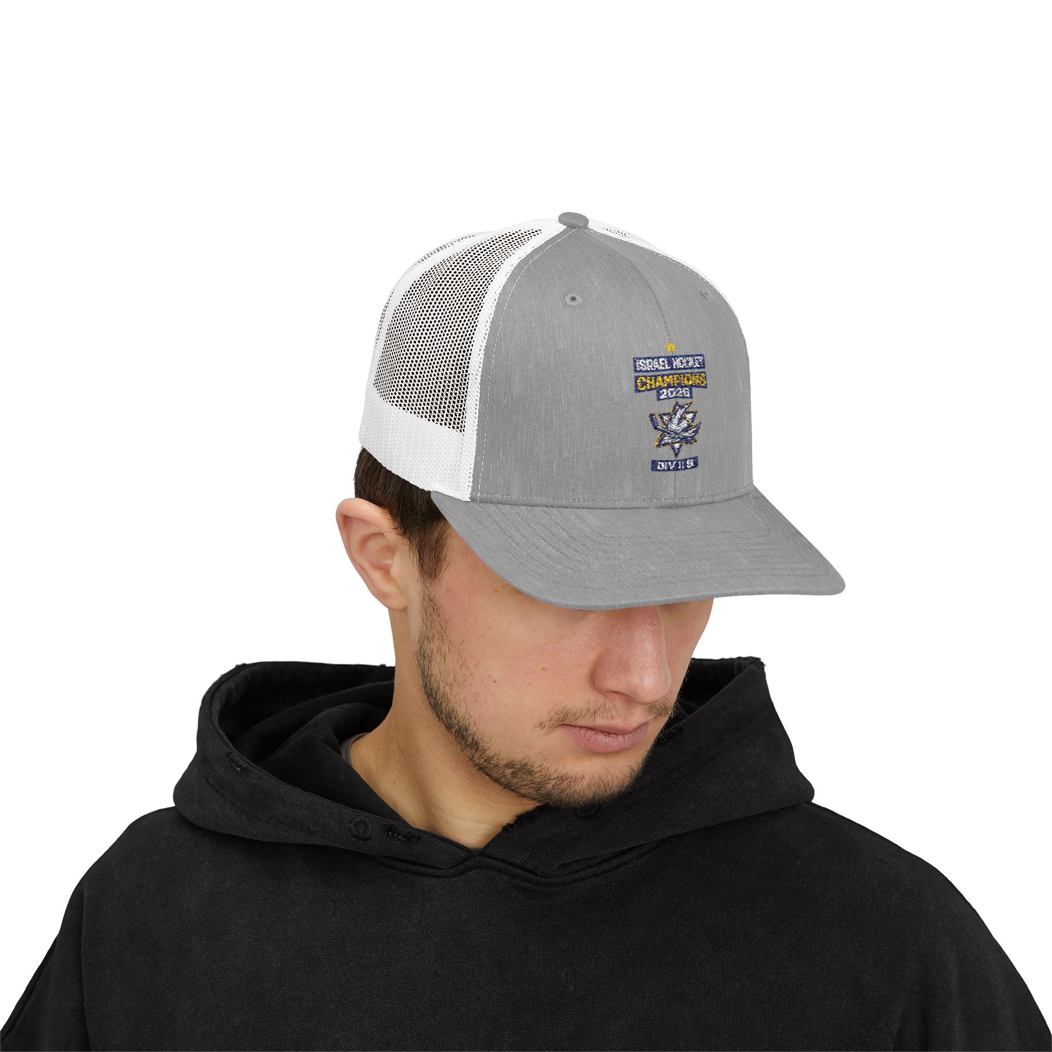 Israel Hockey 2026 Gold Medal Champions Trucker Cap