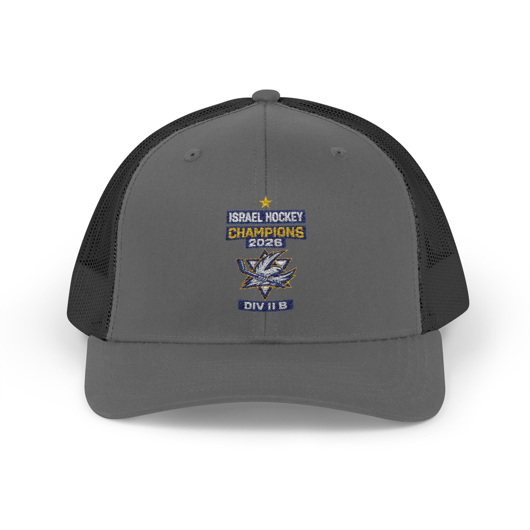 Israel Hockey 2026 Gold Medal Champions Trucker Cap