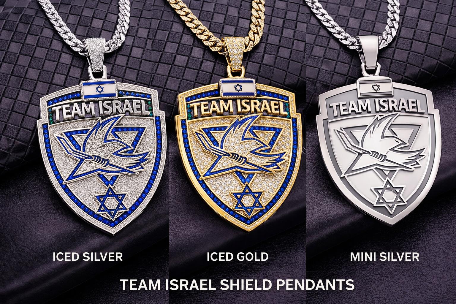 🇮🇱🏒 Team Israel Shield Pendant Collection ✡️